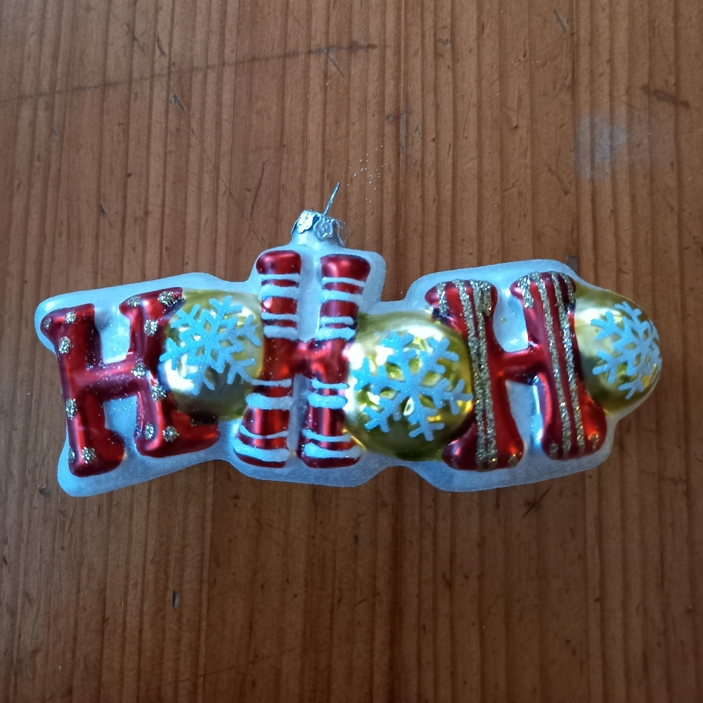 🎄 Beautiful rare HoHoHo Christmas ornament 🎄